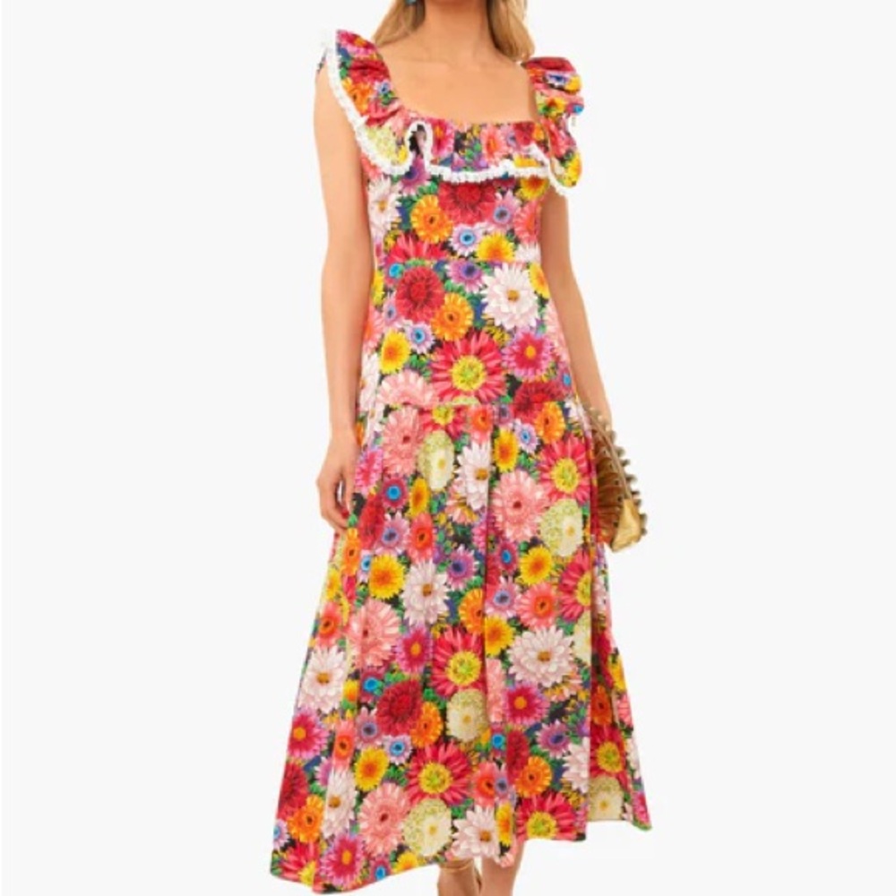 Borgo de Nor Jessie over the moon dress, Floral Multicolor Women's Dress